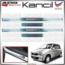 [BESI] Perodua Kancil New Stainless Steel Chrome Side Sill Kicking Plate Garnish Moulding Cover Trim Car Accessories