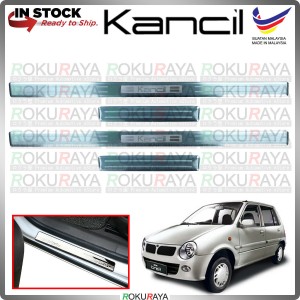[BESI] Perodua Kancil New Stainless Steel Chrome Side Sill Kicking Plate Garnish Moulding Cover Trim Car Accessories