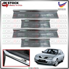 [BESI] Proton Waja Ralliart Stainless Steel Chrome Side Sill Kicking Plate Garnish Moulding Cover Trim Car Accessories