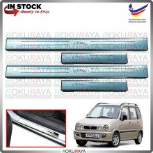 [BESI] Perodua Kenari Stainless Steel Chrome Side Sill Kicking Plate Garnish Moulding Cover Trim Car Accessories