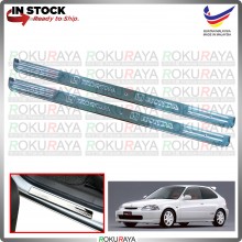 [BESI] Honda Civic EK SO3 2Doors Stainless Steel Chrome Side Sill Kicking Plate Garnish Moulding Cover Trim Car
