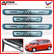 [BESI] Honda Fit Jazz 2001 GD GE Stainless Steel Chrome Side Sill Kicking Plate Garnish Moulding Cover Trim Car Acc