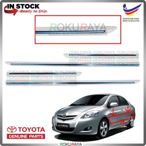 ORIGINAL [1DO WHITE] Toyota Vios NCP93 Dugong Side Door Moulding Garnish Body Lining Panel Car Accessories Parts