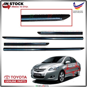 [BLACK] Toyota Vios NCP93 Dugong Original Side Door Moulding Garnish Body Lining Panel Car Accessories Parts