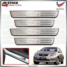 [BESI] Toyota Vios Orga NCP42 Stainless Steel Chrome Side Sill Kicking Plate Garnish Moulding Cover Trim Car Accessories