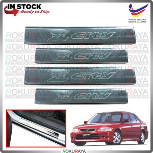 [BESI] Honda City SX8 Type Z Stainless Steel Chrome Side Sill Kicking Plate Garnish Moulding Cover Trim Car Accessories