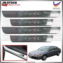 [BESI] Honda EG EJ SR4 Stainless Steel Chrome Side Sill Kicking Plate Garnish Moulding Cover Trim Car Accessories