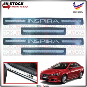 [BESI] Proton Inspira Stainless Steel Chrome Side Sill Kicking Plate Garnish Moulding Cover Trim Car Accessories