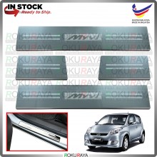 [BESI] Perodua Myvi Old Stainless Steel Chrome Side Sill Kicking Plate Garnish Moulding Cover Trim Car Accessories
