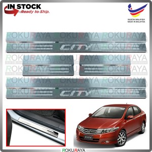 [BESI] Honda City TMO TM0 Stainless Steel Chrome Side Sill Kicking Plate Garnish Moulding Cover Trim Car Accessories
