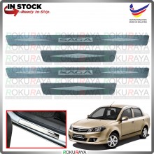 [BESI] Proton Saga BLM FL FLX Stainless Steel Chrome Side Sill Kicking Plate Garnish Moulding Cover Trim Car Accessories