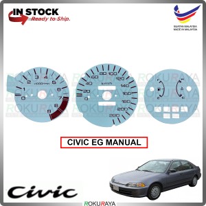 Honda Civic EG SR3 SR4 SPOON MUGEN White MANUAL Meter Panel Garnish Decoration Cover Car Accessories Parts