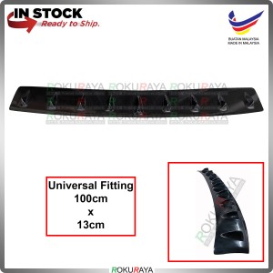 [Universal 100cm x 13cm] Proton Perodua Honda Toyota Nissan Mazda Vortex Generator Shark Fin Roof Diffuser Diffusor Car