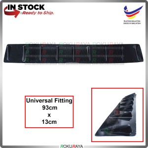 [Universal 100cm x 13cm] Proton Perodua Honda Toyota Nissan Mazda Vortex Generator Shark Fin Roof Diffuser Diffusor Car