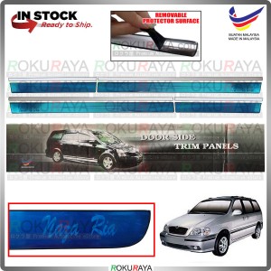 [BESI] Naza Ria Kia Carnival Stainless Steel Side Door Moulding Garnish Body Lining Panel Car Accessories Local Parts