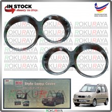 [CHROME] Perodua Kenari Move Daihatsu Original ABS Plastic Front Head Lamp Garnish Moulding Cover Trim Car Accessories