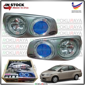 [FITT858 THAILAND] Honda City SEL 2002-2005 Angle Eyes Halo Spotlight Fog Lamp Original Bumper Car Accessories Parts
