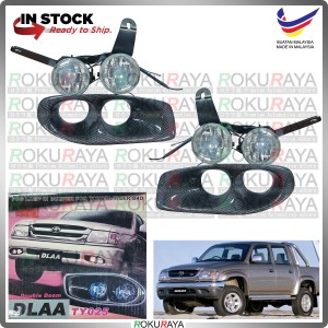 [DLAA TY025] Toyota Hilux SR Turbo 165 Carbon Twin Dual Spotlight Fog Lamp Original Bumper Car Accessories Parts