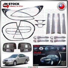 [CHROME] Camry ACV30 Signal Door Pillar Side Mirror Door Handle Head Tail Lamp Garnish Moulding Cover Car Parts