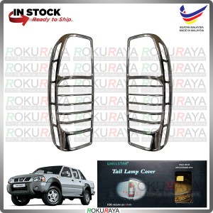 [CHROME] Nissan Frontier D22 WELLSTAR ABS Plastic Rear Tail Lamp Garnish Moulding Cover Trim Car Accessories Local Parts