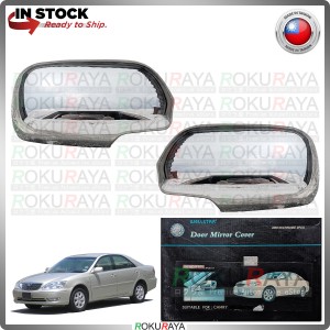 [CHROME] Toyota Camry ACV30 WELLSTAR ABS Plastic Door Side Mirror Garnish Moulding Cover Trim Car