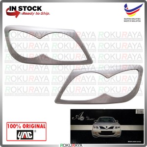 [IRIDESCENT WHITE] Proton Waja ABS Plastic Front Head Lamp Garnish Moulding Cover Trim Car Accessories