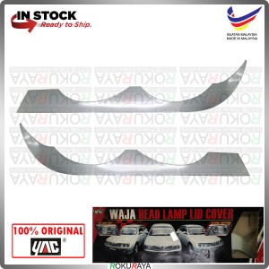 [SILVER BOTTOM] Proton Waja ABS Plastic Car Head Lamp Eye Lid Brow Cover Car Decoration Accessories Parts