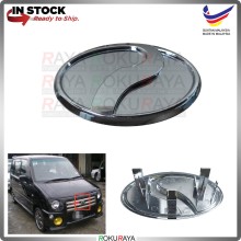 [9cm x 5cm] Perodua Daihatsu Gino Mira Move Kelisa Kenari RS Conversion Front Grill Emblem Logo Chrome Badge Car