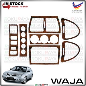 [WALNUT WOOD] Proton Waja MMC Old Dashboard Panel Radio Kit Sticker Epoxy Cover Garnish Trim Car Accessories Parts