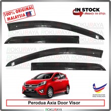 [MUGEN 9cm] Perodua Axia New Original AG Rain Door Visor Air Press Wind Deflector Car Accessories Local Parts