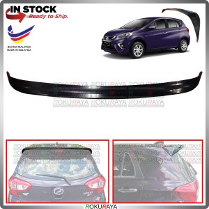 [BLACK] Perodua Myvi VVTi (3rd Gen) Gear Up Add On Ducktail ABS Plastic Rear Bonnet Trunk Boot Lip Spoiler Car Local