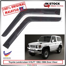 [SINGLE CABIN] Toyota Landcruiser II 1992-1996 AG Door Rain Visor Air Press Wind Deflector Local (Big 12cm Width)