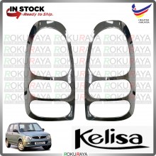 [CHROME] Perodua Kelisa ABS Plastic Rear Tail Lamp Garnish Moulding Cover Trim Car Accessories Parts