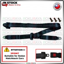 [3 Point] Car Van Bus Ship Plane Universal Adjustable Auto Safety Seat Lap Belt Set Seat Belt Accessories Parts