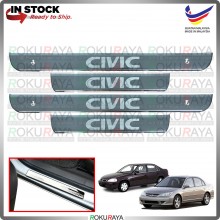 [BESI] Honda Civic ES Stainless Steel Chrome Side Sill Kicking Plate Garnish Moulding Cover Trim Car Accessories