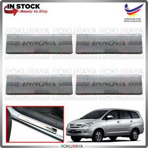 [BESI] Toyota Innova Old Stainless Steel Chrome Side Sill Kicking Plate Garnish Moulding Cover Trim Car Accessories
