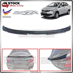 [BLACK] Perodua Bezza Gear Up Add On Ducktail ABS Plastic Rear Bonnet Trunk Boot Lip Spoiler Car Local Accessories Parts