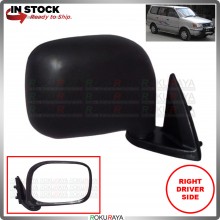 [RIGHT DRIVER] Toyota Unser Old 1997-2000 Manual Adjust Black Side Door Mirror Glass Lens Leg Bracket Car