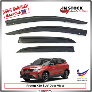 [MEDIUM 8cm ROUND] Proton X50 SUV AG Door Rain Visor Air Press Wind Deflector Car Accessories Local Parts