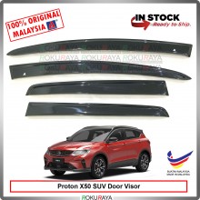[FLAT 10cm] Proton X50 SUV AG Door Rain Visor Air Press Wind Deflector Car Accessories Local Parts