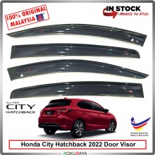 [BIG 11cm ROUND] Honda City Hatchback 2022 AG Door Rain Visor Air Press Wind Deflector Car Accessories Local Parts