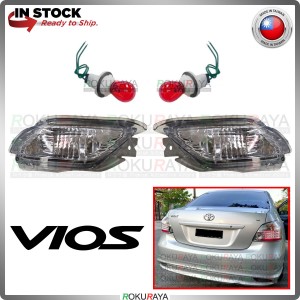 [ALBINO CRYSTAL] Toyota Vios NCP93 Dugong (2nd Gen) 2008 Red Back Bumper Safety White Reflector Red Halogen Bulb