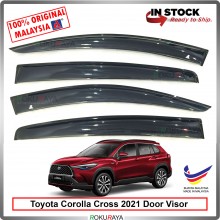 [BIG 11CM WIDTH] Toyota Corolla Cross New Original AG Rain Door Visor Air Press Wind Deflector Car Accessories Local
