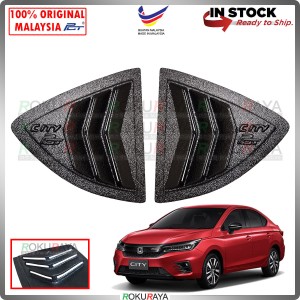 Honda City GN2 2020 Mustang Rear Triangle Side Window Mirror Cover Louvre Air Terjun Vortex Generator Car Accessories