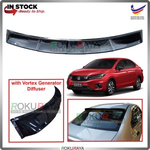 [Vortex Generator Diffuser] Honda City GN2 2020 Rear Wing Glass Spoiler Visor Windscreen Sun Shade