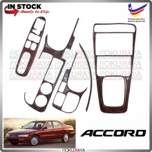 [WALNUT WOOD] Honda Accord SV4 Jerung 1995 Dashboard Panel Radio Kit Sticker Epoxy Cover Garnish Trim Car Accessories