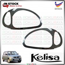 [CHROME] Perodua Kelisa ABS Plastic Front Head Lamp Garnish Moulding Cover Trim Car Accessories Parts