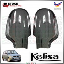 [CHROME] Perodua Kelisa ABS Plastic Side Mirror Lamp Garnish Moulding Cover Trim Car Accessories Parts