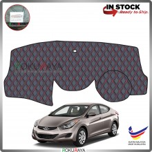 [RED LINE] Hyundai Elantra MD UD (5th Gen) 2012 Front Dashboard Cover Black Leather PU PVC Car Accessories Local Parts