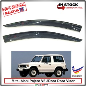 [Big 11cm Width] Mitsubishi Pajero 2Door V6 V31 / V32 / V34 / V44WG AG Door Rain Visor Air Press Wind Deflector Car